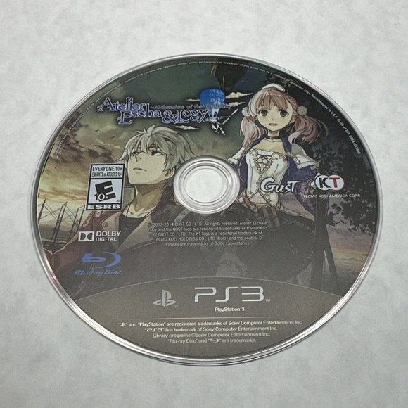 Atelier Escha & Logy Alchemists of the Dusk Sky PlayStation 3 PS3 - Disc Only - Picture 1 of 2